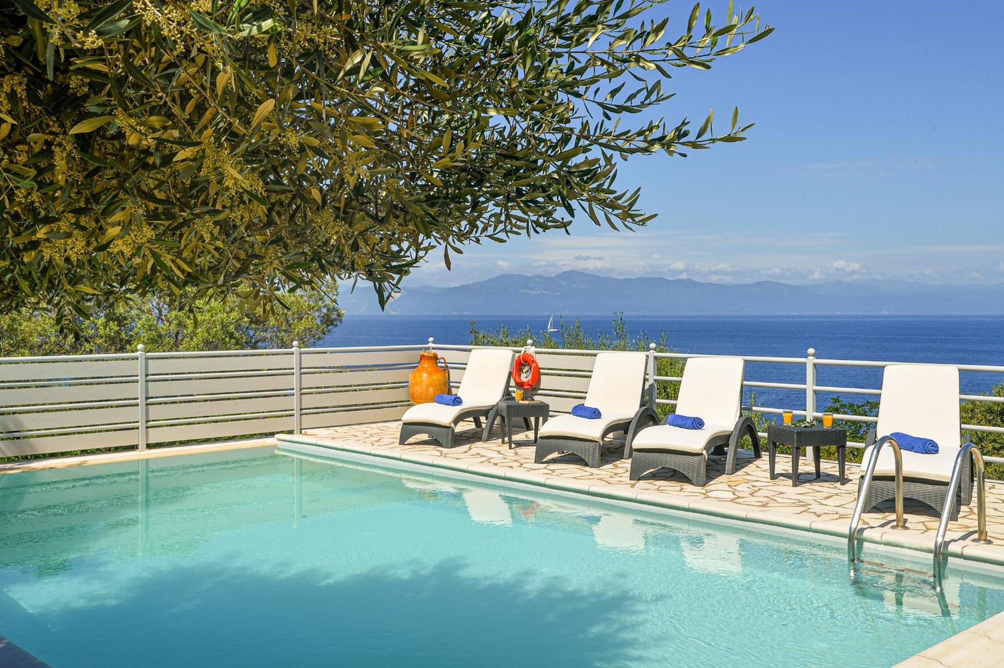 Lioniskari Seaviews - Paxoi'S Private Pool Oasis Villa Porto Ozias Bagian luar foto
