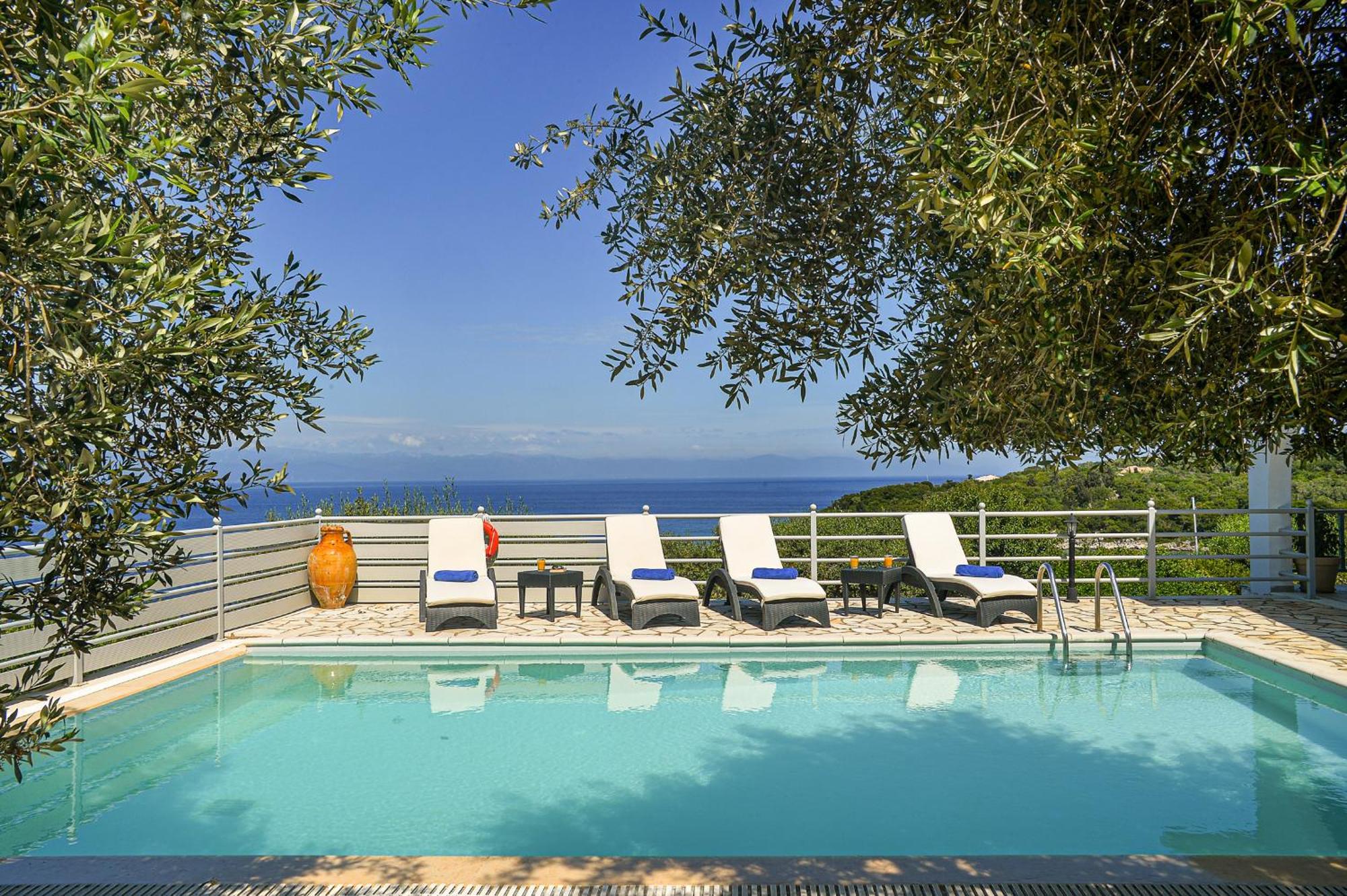 Lioniskari Seaviews - Paxoi'S Private Pool Oasis Villa Porto Ozias Bagian luar foto